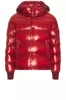 Бомбер с вышивкой Moncler, цвет Berry