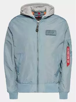 Бомбер стандартного кроя Alpha Industries, синий