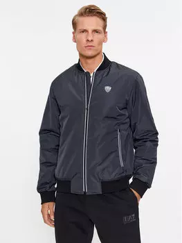 Бомбер стандартного кроя Ea7 Emporio Armani, синий