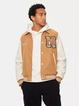 Бомбер стандартного кроя Jack&Jones, бежевый