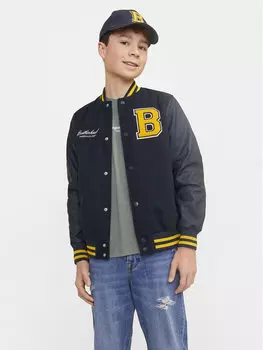 Бомбер стандартного кроя Jack&Jones, синий