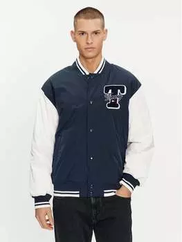 Бомбер стандартного кроя Tommy Jeans, синий