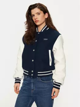Бомбер стандартного кроя Tommy Jeans, синий