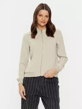Бомбер стандартного кроя Vero Moda, бежевый