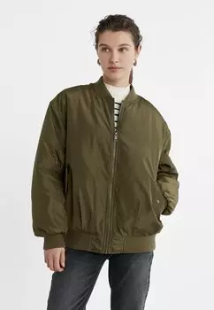 Бомбер Stradivarius, цвет khaki