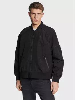 Бомбер свободного кроя Calvin Klein, черный