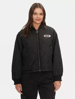 Бомбер свободного кроя Fila, черный