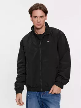 Бомбер свободного кроя Tommy Jeans, черный