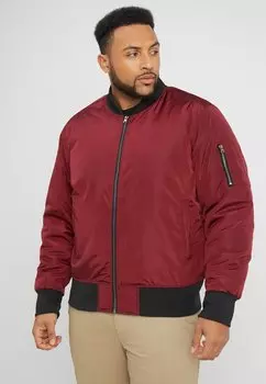 Бомбер Urban Classics 2-TONE JACKET, цвет Burgundy/Black