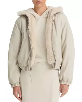 Бомбер Винс Vince, коричневый/бежевый