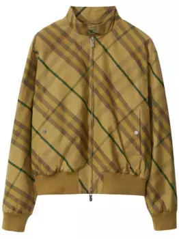 Бомбер в клетку BURBERRY, желтый