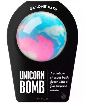 Бомбочка для ванны «Единорог», 7 унций Da Bomb, цвет Unicorn Bomb