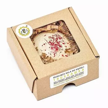 Бомбочка для ванны с клубникой 80 г Miodowa Mydlarnia