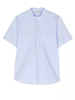 Bonpoint Cillian short-sleeved shirt, синий