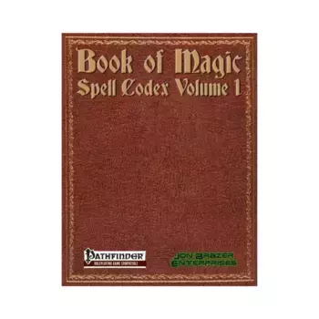 Book of Magic - Spell Codex Vol. 1, Pathfinder Roleplaying (Jon Brazer Productions), мягкая обложка