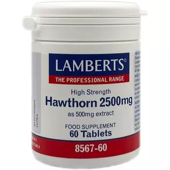 Боярышник 2500 мг 60 таблеток Lamberts