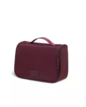 Бордовая водостойкая женская косметичка Plume Accessoires Lipault, бордовый