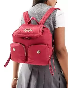Бордовый рюкзак Love Moschino