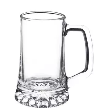 Bormioli Rocco Star Beer Mug, Пивная кружка, Пивной бокал, 260 мл, Стекло, Прозрачный, 6 шт. в упаковке
