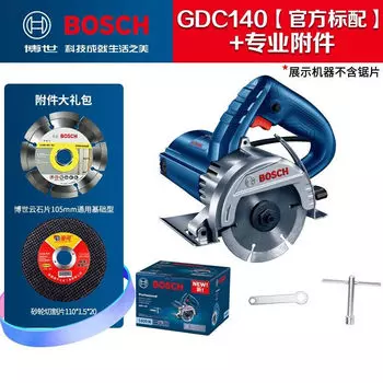 Плиткорез Bosch GDC140, 1400W + диски, 105/110 мм
