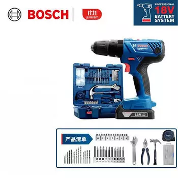 Дрель Bosch GSB 180-Li + набор инструментов