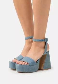 Босоножки на каблуке Steve Madden, синий