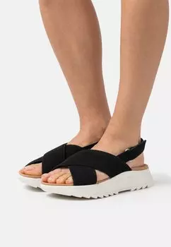 Босоножки на платформе Clarks, черный