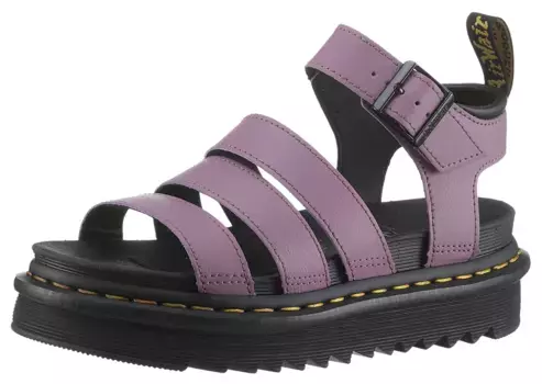 Босоножки на платформе DR. MARTENS "Blaire Hydro", летняя обувь, босоножки, каблук на платформе, застежка-пряжка, цвет Blaire Mauve Athena