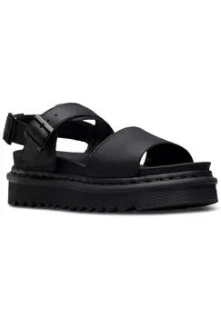 Босоножки на платформе Dr. Martens, черный
