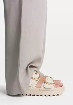 Босоножки на платформе Stradivarius, белый