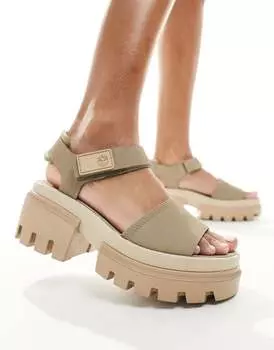 Босоножки на платформе Timberland Everleigh с камнем