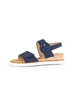 Босоножки на танкетке Gabor Comfort, цвет blue kork creme