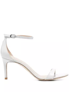 Босоножки Nudistia 75 Stuart Weitzman, белый