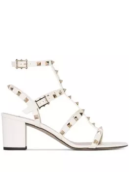Босоножки Rockstud 60 Valentino Garavani, белый