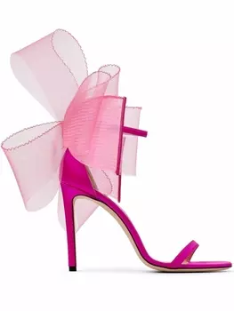 Босоножки с бантом Jimmy Choo, розовый