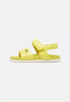 Босоножки с ремешком MSGM, цвет yellow