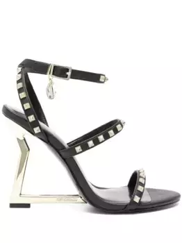 Босоножки с заклепками Just Cavalli, черный