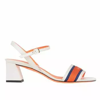 Босоножки Santoni, белый/синий/оранжевый
