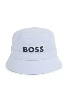 Boss Детская хлопковая шапка, синий