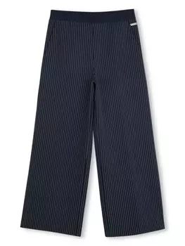BOSS Kidswear брюки в полоску, синий