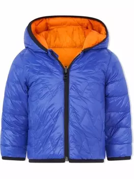 BOSS Kidswear двусторонний пуховик, синий