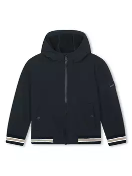 BOSS Kidswear худи на молнии, черный