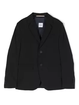 BOSS Kidswear однобортный блейзер, синий