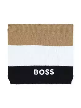 BOSS Kidswear снуд с логотипом, черный