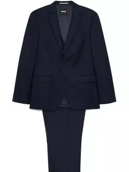BOSS костюм в клетку тартан, синий