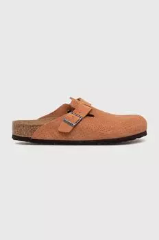 Бостонские замшевые тапочки Birkenstock, оранжевый