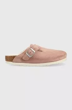 Бостонские замшевые тапочки Birkenstock, розовый