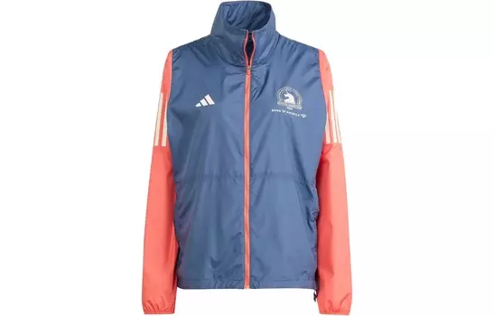 Бостонский марафон куртка женская синяя Adidas
