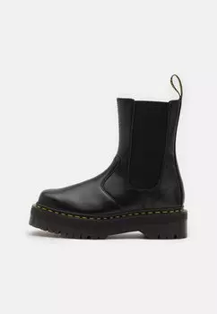 Ботильоны 2976 HI QUAD SQUARED UNISEX Dr. Martens, черный полированный, гладкий