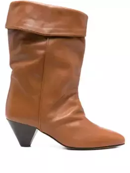 Ботильоны Dalby 55 с драпировкой ISABEL MARANT, коричневый